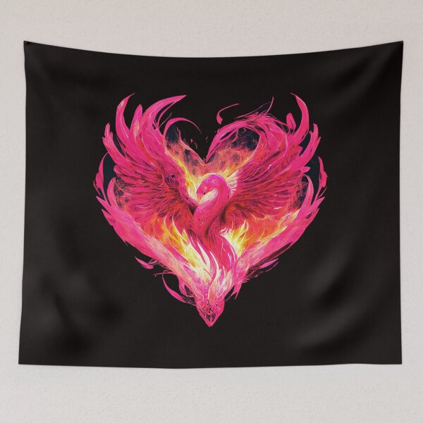 Item preview, The Phoenix in Pink Flames designed and sold by GraphicTeesCo-.