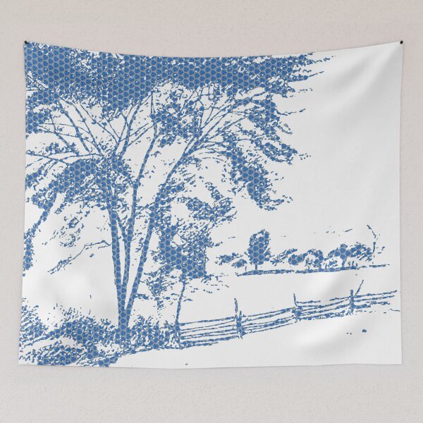 Item preview, Peaceful fields and meadows New Jersey Meadows by John Francis Murphy Polka Hexagonal Honeycomb Fill designed and sold by pelagio.