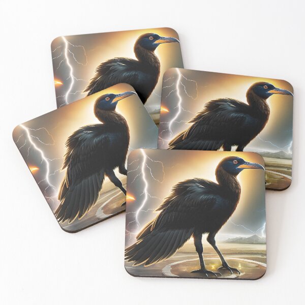 Item preview, Darkness Illuminated: A Black Bird Braving the Lightning designed and sold by ElLocoMus.