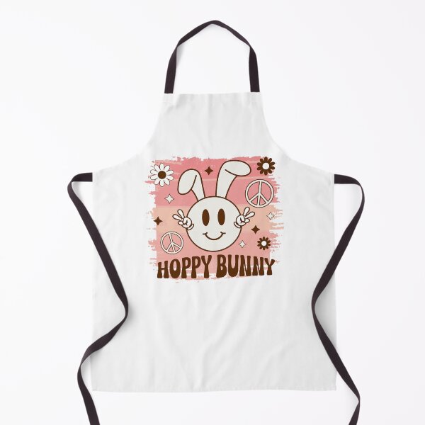 Item preview, Retro Smiley Face Peace Bunny designed and sold by HappyLifeCreate.