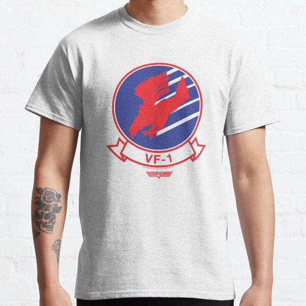 Top Gun VF-1 Badge Wingman Color Logo Classic T-Shirt