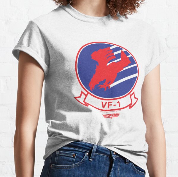 Top Gun VF-1 Badge Wingman Color Logo Classic T-Shirt