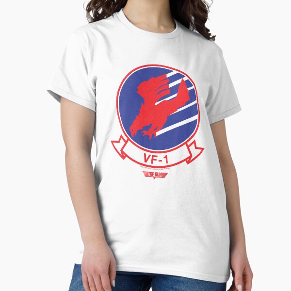 Vista previa del artículo con la obra «Insignia de Top Gun VF-1 Logotipo de color Wingman», diseñado y vendido por FifthSun.