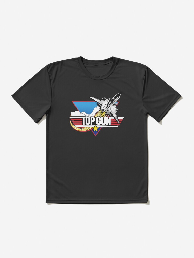 Top Gun Vintage Distressed Logo with Jet T-Shirt