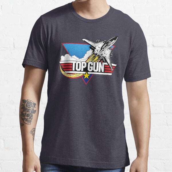 Top Gun Talk To Me Goose Maverick Stars & Stripes Movie Logo Essential T- Shirt for Sale by FifthSun