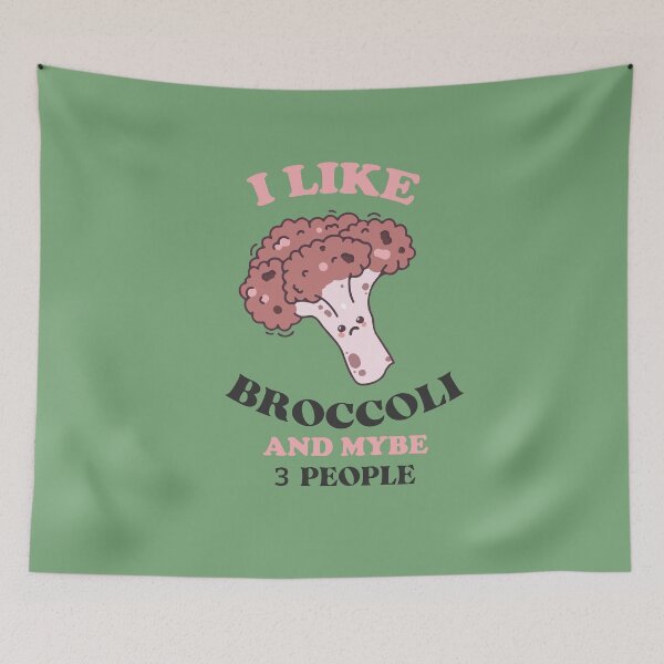 Item preview,  I LIKE BROCCOLI AND MAYBE 3 PEOPLE  designed and sold by FalconPie.