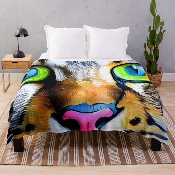 Item preview, Feline Intensity: A Close-Up of a Cat's Majestic Gaze designed and sold by ElLocoMus.