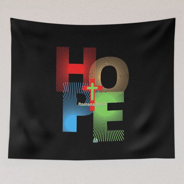 Item preview, OUR HOPE IS IN JESUS Romans 15:13 Christian Design designed and sold by ej-sulu.