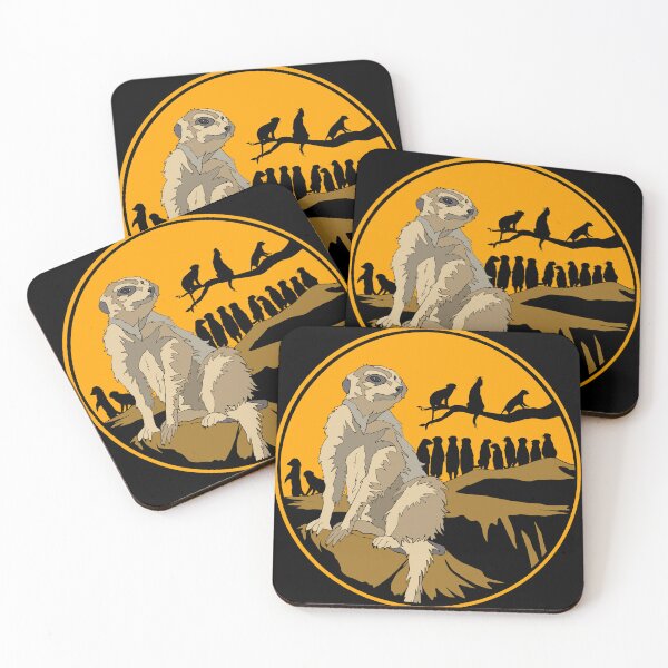 Item preview, Meerkats at Sunset | Gift for Meerkat Lover designed and sold by Marian Murdoch.