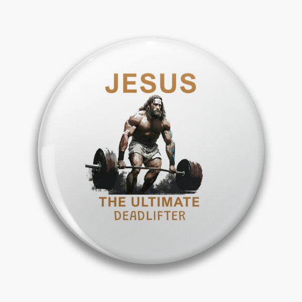 Item preview, Jesus - the ultimate deadlifter designed and sold by MeditationMind.