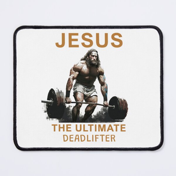 Item preview, Jesus - the ultimate deadlifter designed and sold by MeditationMind.