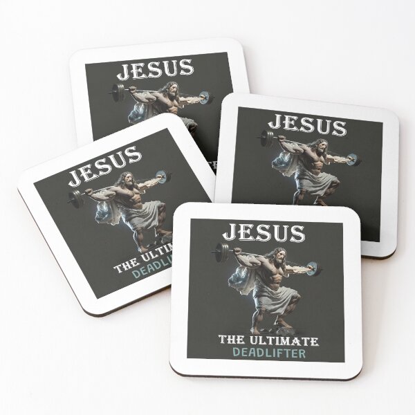 Item preview, Jesus - the ultimate deadlifter designed and sold by MeditationMind.