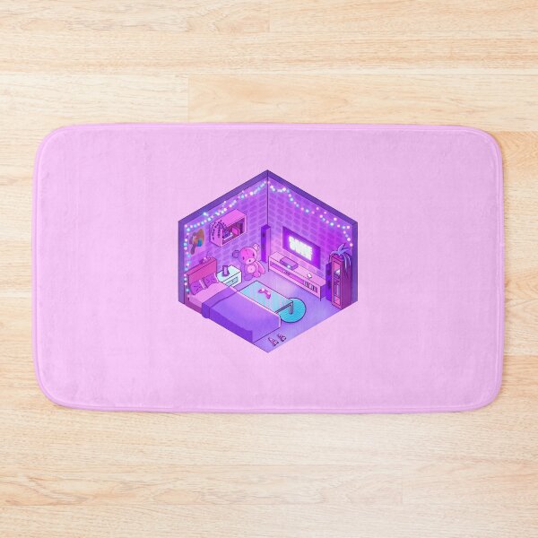 Item preview, Isometric neon gamer room designed and sold by Kroshkacahes.