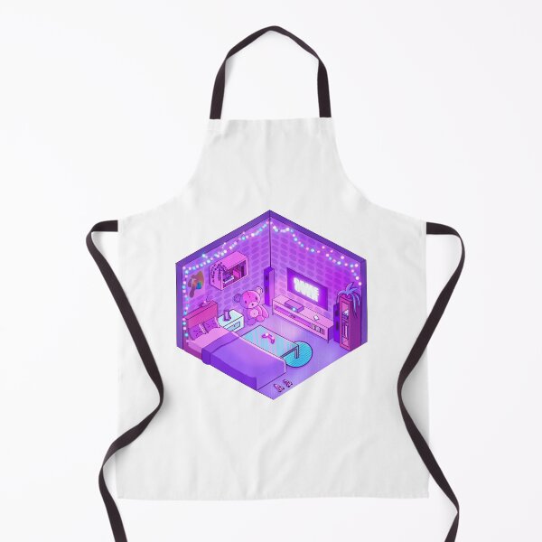 Item preview, Isometric neon gamer room designed and sold by Kroshkacahes.