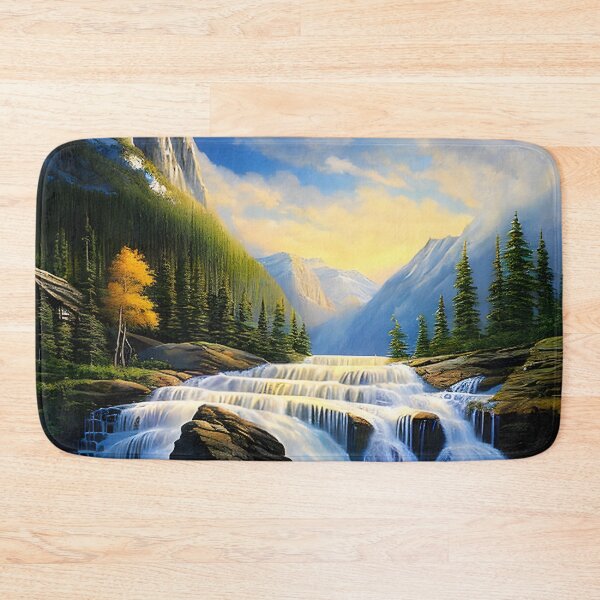 Item preview, Mountain waterfall landscape designed and sold by ElLocoMus.
