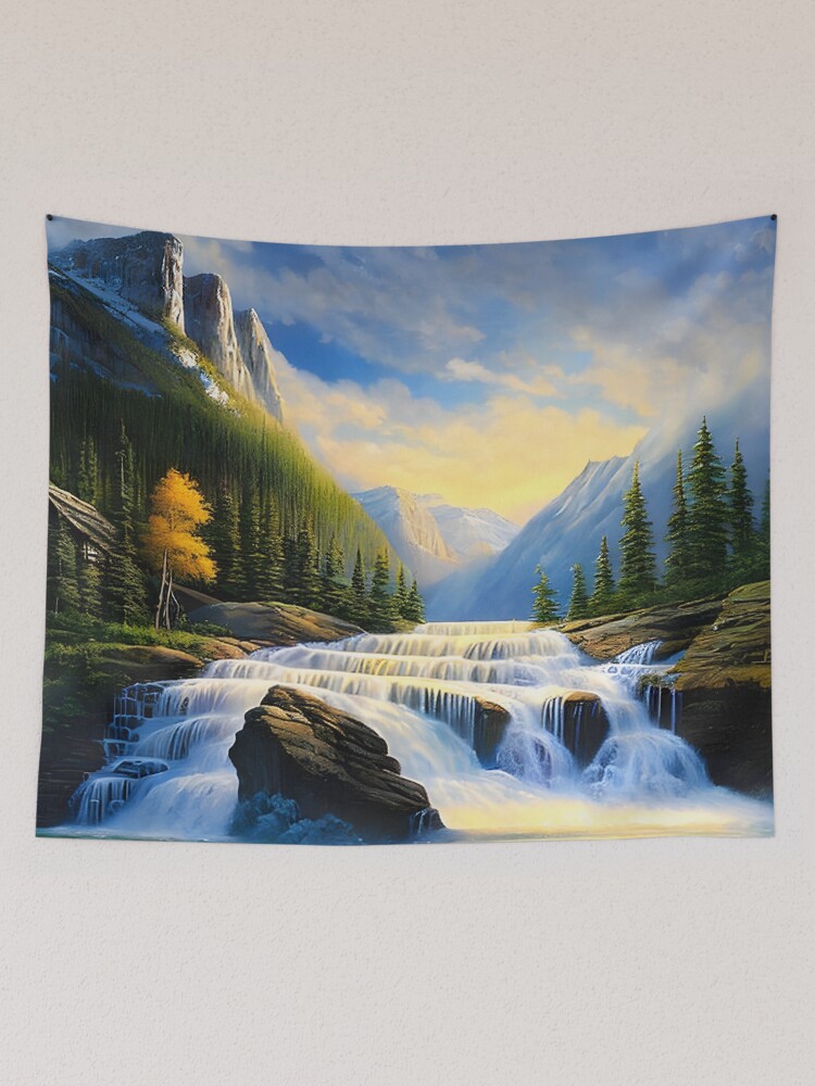 Mountain discount scene tapestry