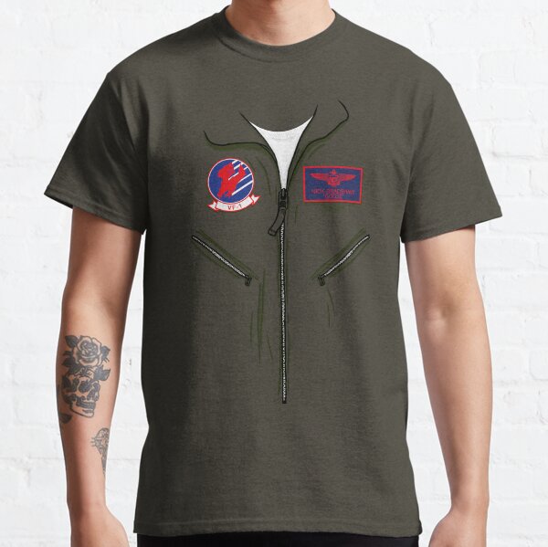 Déguisement de pilote d'oie d'Halloween de Top Gun T-shirt classique