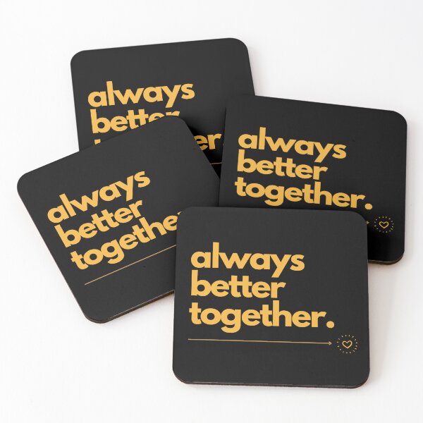 Item preview, always better together. shirt | Motivational quote | wall art | Minimalist | gift | fidelity | friends| friendship | Clever sayings designed and sold by JoWillem.