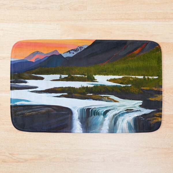 Item preview, Mountain amazing waterfall landscape designed and sold by ElLocoMus.