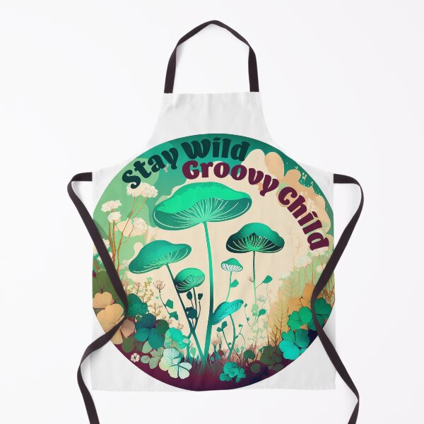Item preview, Stay Wild Groovy Child Mushroom Cottagecore designed and sold by TheJadeCat.