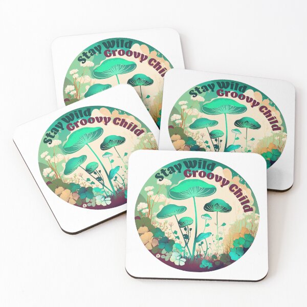 Item preview, Stay Wild Groovy Child Mushroom Cottagecore designed and sold by TheJadeCat.