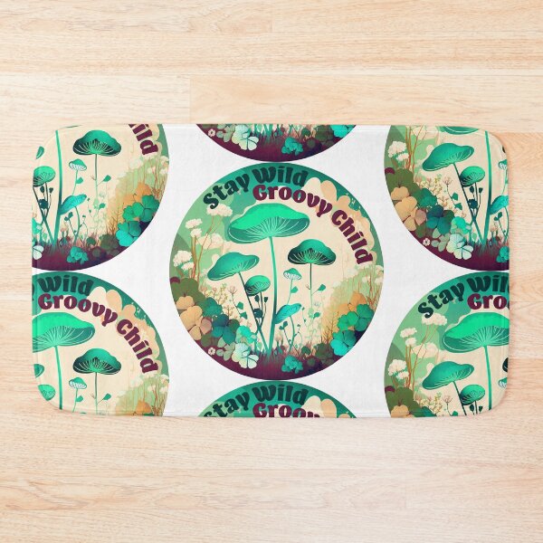 Item preview, Stay Wild Groovy Child Mushroom Cottagecore designed and sold by TheJadeCat.