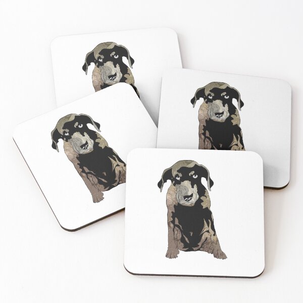Item preview, Big Brown Dog - Stencil designed and sold by Littleviews.