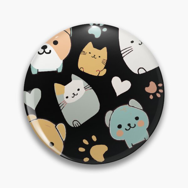 Item preview, Copie de Pattern: dog, cat, heart and animal paw designed and sold by Artxplor.