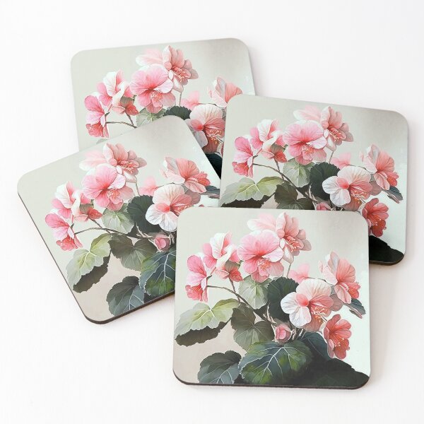 Aperçu de l'œuvre Pink Begonias créée et vendue par Vanover Designs.
