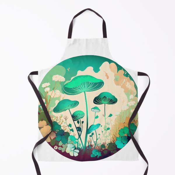 Item preview, Groovy Cottagecore Mushrooms in the Forest designed and sold by TheJadeCat.