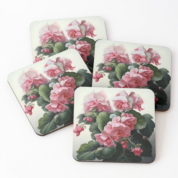 Aperçu de l'œuvre Pink Begonias créée et vendue par Vanover Designs.