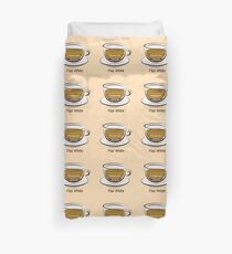 Flat White Duvet Cover