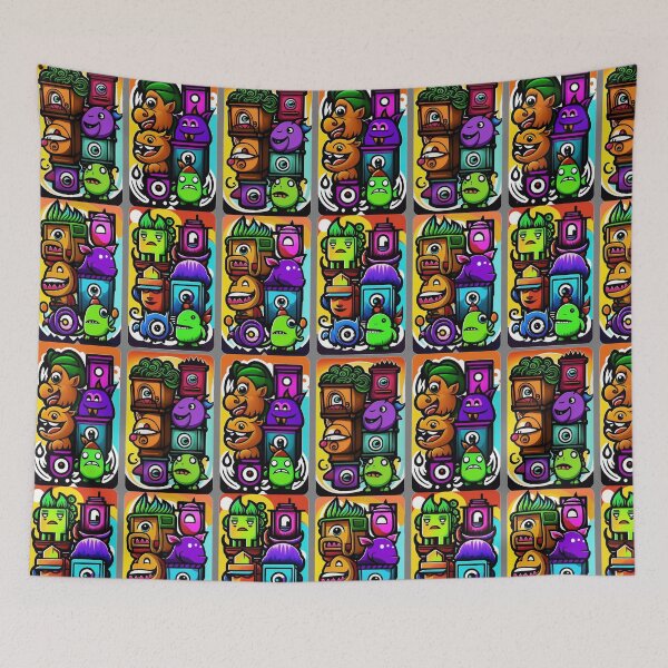 Item preview, Taller Cavalcade of Stacked and Fun Cartoon Monsters...For Everyone! designed and sold by markmm9.