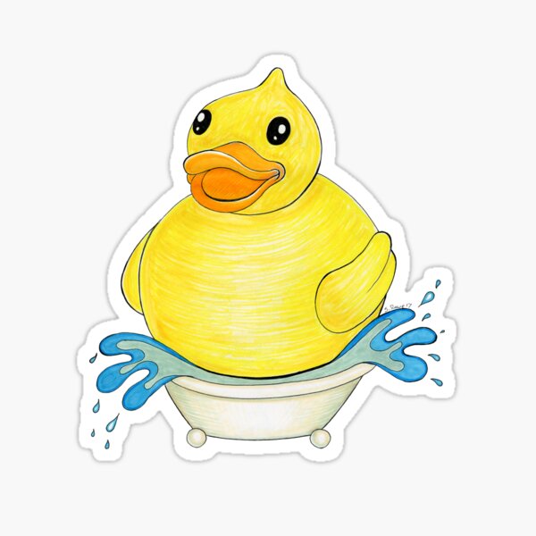 Rubber Duck Stickers Redbubble