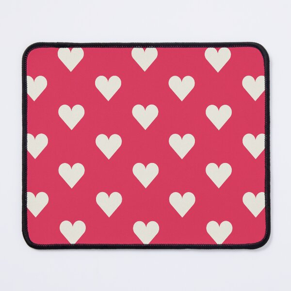 Item preview, Medium CREAM and RASPBERRY PINK LOVE HEARTS designed and sold by RachelMacht.