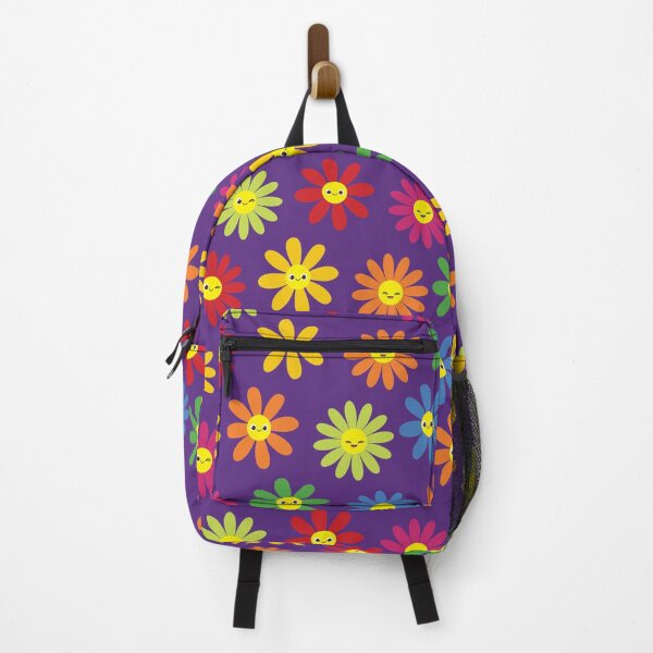 Item preview, Multi Color Happy Face Daisies Blooms Seamless Pattern  designed and sold by ClaudiaFlores.