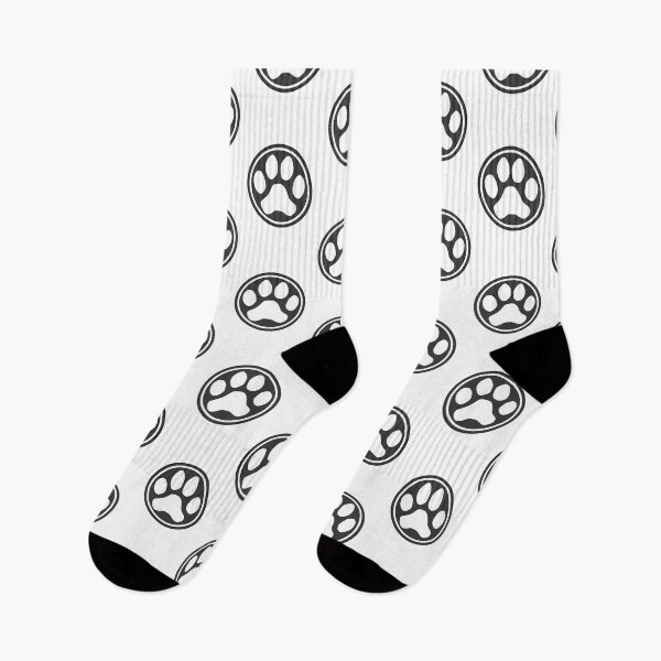 Item preview, Cute Dog Paw in Black and White Circle designed and sold by MoePark.