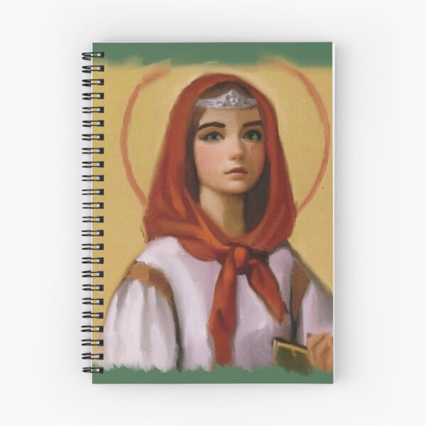 Item preview, Saint Dymphna designed and sold by HappyRandomArt.