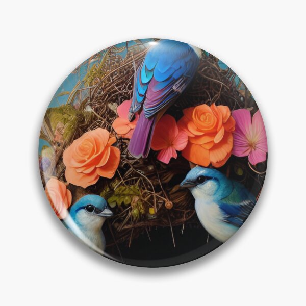 Artikelvorschau, Vogelnest in Blumenlandschaft entworfen und verkauft von FantasyEmpire.