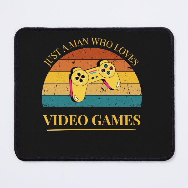 Item preview, Games Just a Man Who Loves Video Games Retro Sunset designed and sold by FreeMind-Design.