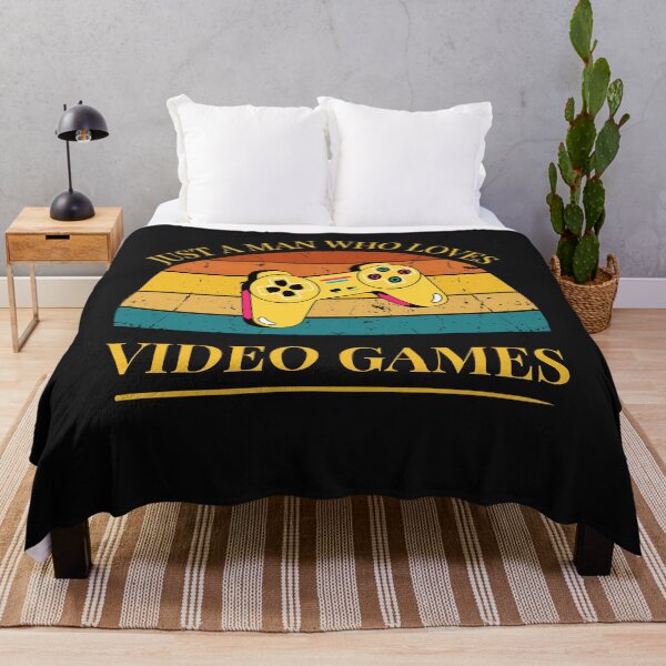 Item preview, Games Just a Man Who Loves Video Games Retro Sunset designed and sold by FreeMind-Design.