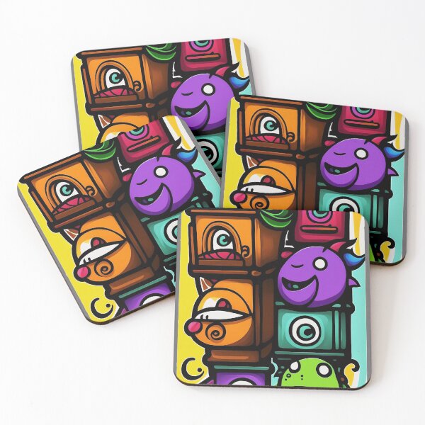 Item preview, "Cabbage-Headed Clock" Cavalcade of Stacked and Fun Cartoon Monsters...For Everyone! designed and sold by markmm9.
