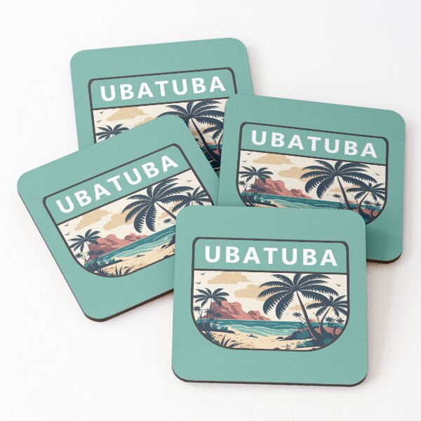 Item preview, Ubatuba Brazil Retro Emblem designed and sold by KrisSidDesigns.