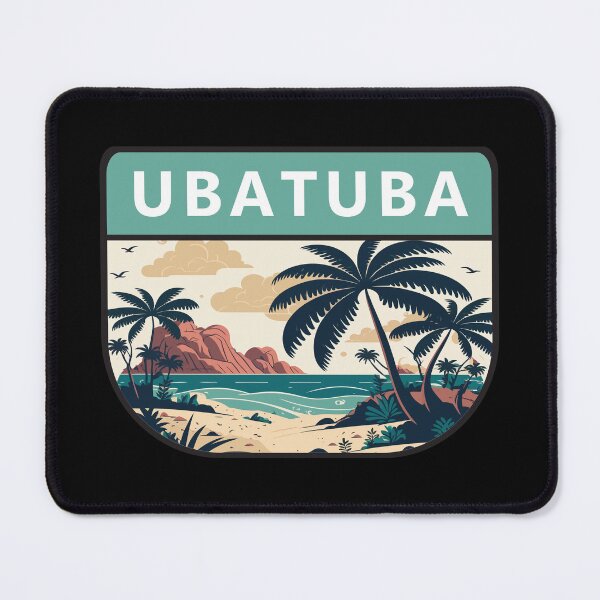Item preview, Ubatuba Brazil Retro Emblem designed and sold by KrisSidDesigns.