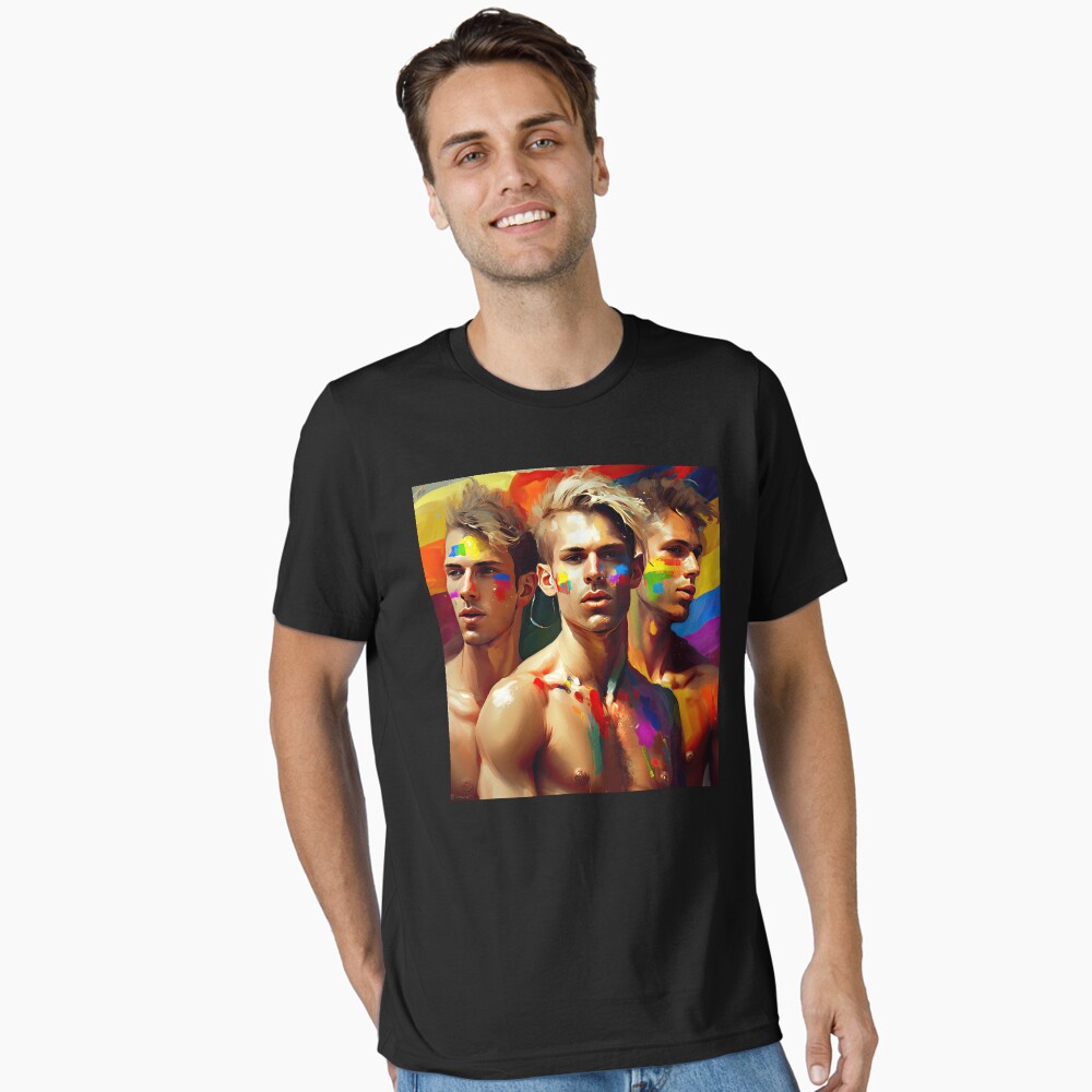 Proud Guy at a Gay Pride Parade Poster