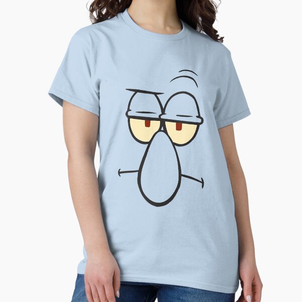 Vista previa del artículo con la obra «Bob Esponja Pantalones Cuadrados Calamardo Cara Grande Retrato», diseñado y vendido por FifthSun.