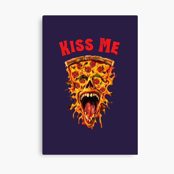 Item preview, Kiss Your Pizza designed and sold by Arcult-Stickers.