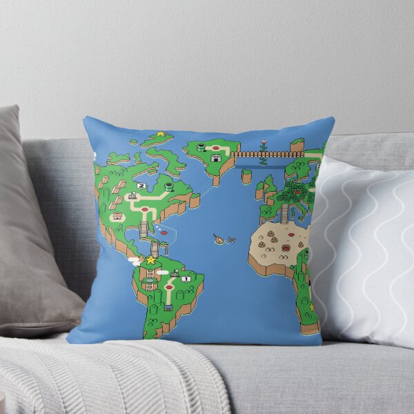Item preview, Vintage Game World Map of Earth designed and sold by AnimeBottomBoys.