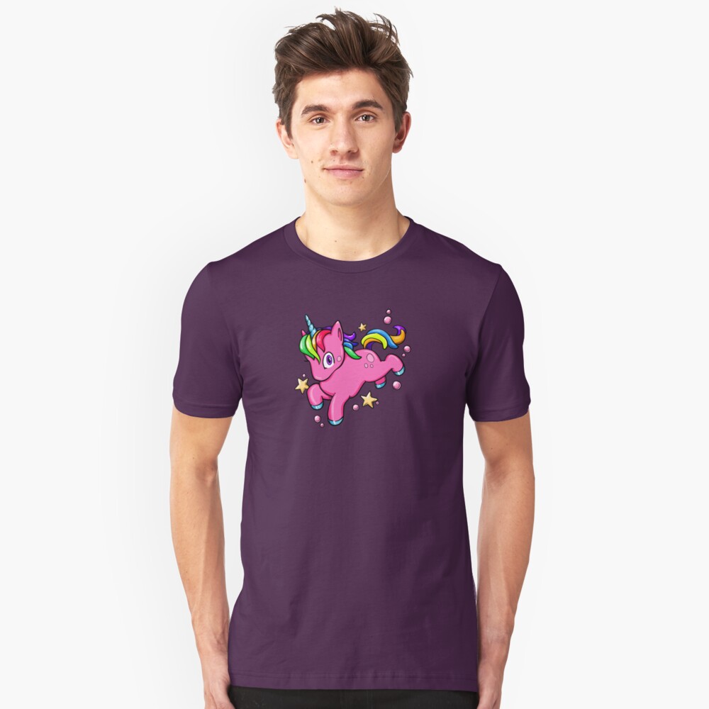 Magical Rainbow Unicorn Slim Fit T-Shirt