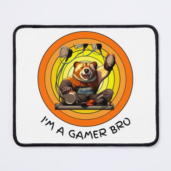 Item preview, I'M A GAMER BRO - Gamer Racoon - Funny Saying - Funny Quote designed and sold by HanaiPrint.
